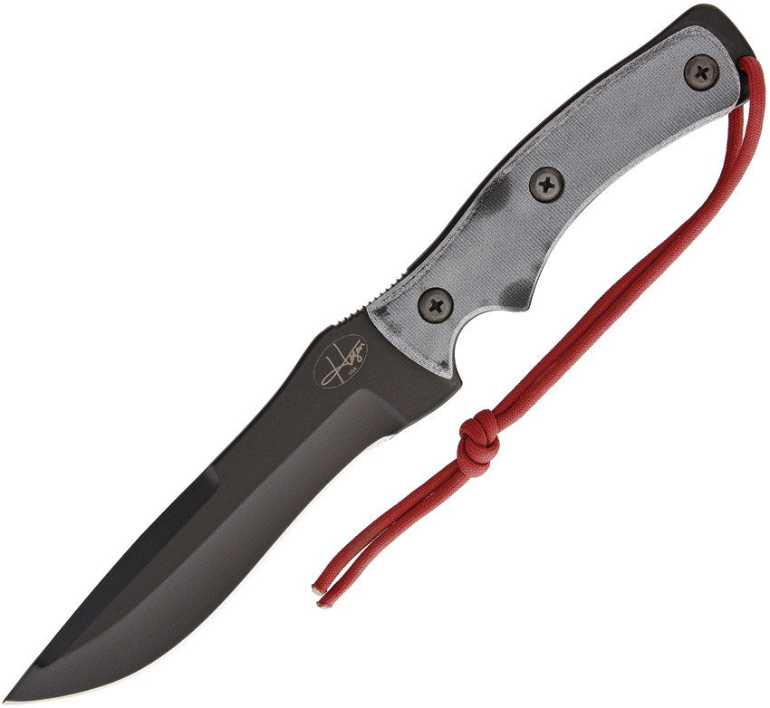 Hazen Knives Troll - 1095 Series Fixed Blade Knife (Black) - Perry ...