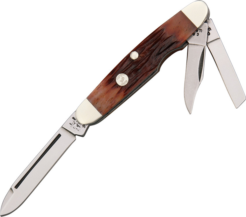 Bear & Son 4th Generation Red Stag Whittler Knife Perry Knifeworks