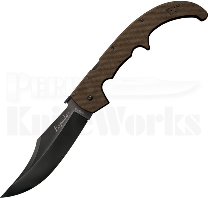 Cold Steel Espada XL FDE G10 Lockback Knife (7.5" Black) 62NGXVF