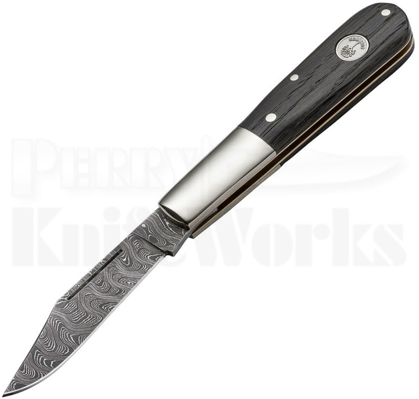 Boker Barlow Classic Knife Bog Oak Damascus 100600DAM l Perry Knife..