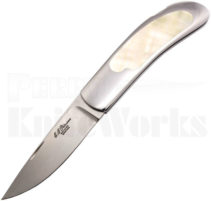 Eldon Peterson Interframe Lockback Knife Gold Lip Pearl l Free Ship..