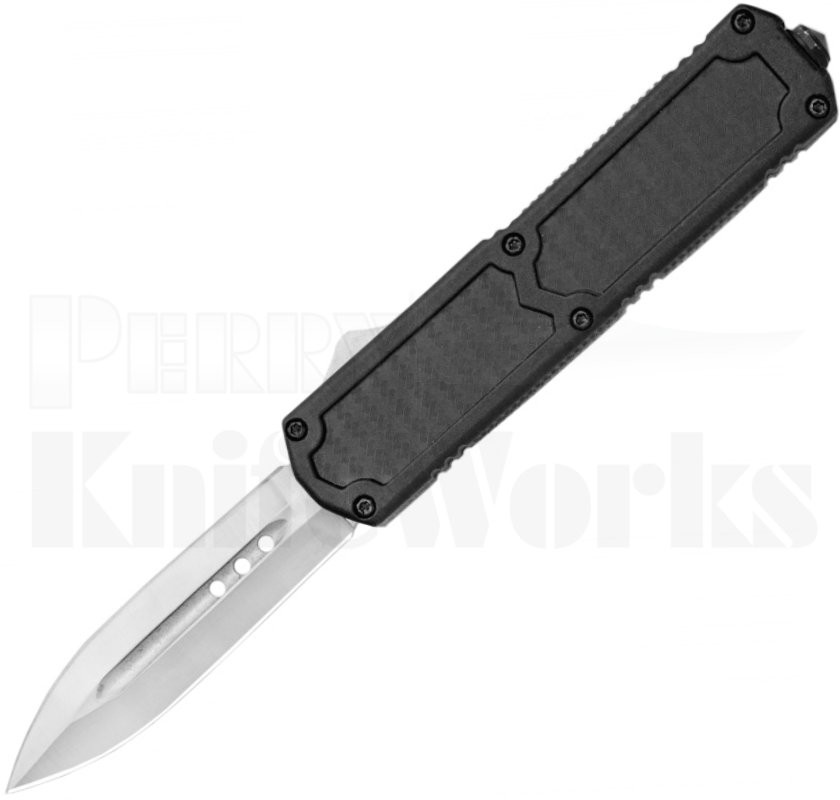 Titan Black D/A OTF Automatic Knife Carbon Fiber l PerryKnifeworks.com