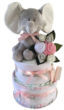 elephant nappy cake