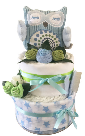 NB4: Baby Boy Nappy Cake | Flower & Co Boutique