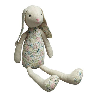NATURAL & FLORAL BUNNY TOY