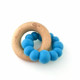 wood and silicone teether