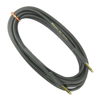 Rapco 15' Instrument Cable with 1/4" Gold Plated Connector (HOG-10-K)