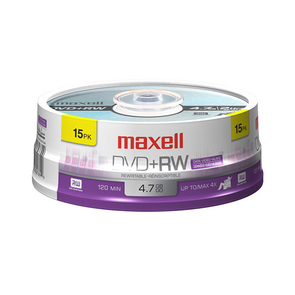 Maxell DVD+RW 4x 15pk 634046