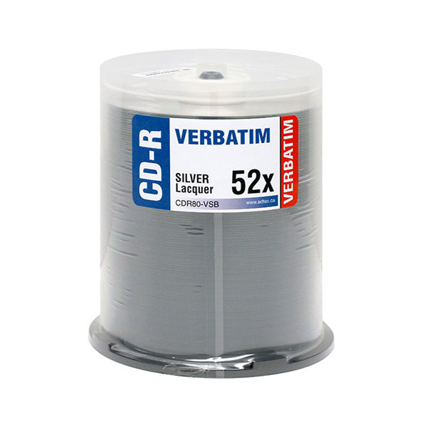 Verbatim CD-R 52X Silver Lacquer (94797) - 100PK