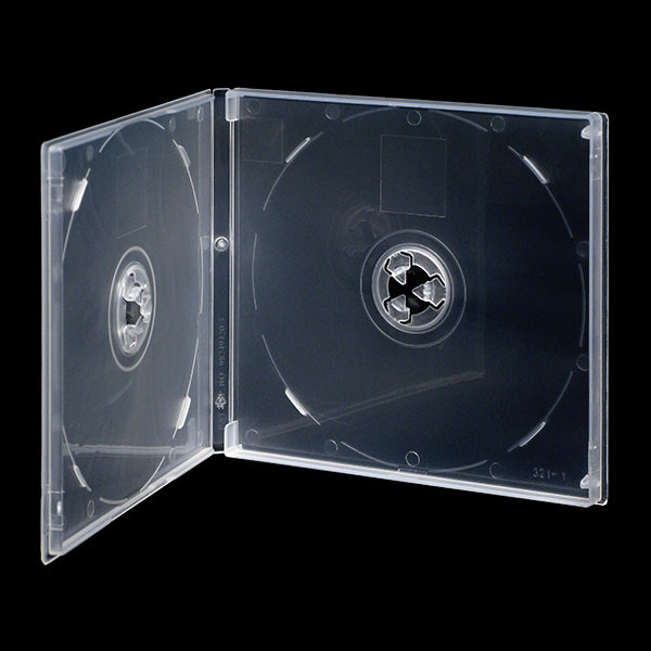 Adtec CD Poly Case Clear with Sleeve (2 Disc) - 50 Pack