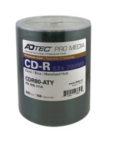 ADTEC PRO CD-R 52X SILVER/ BLUE - 100/TAPE WRAP  **Levy Included*