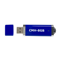 Consumer Media Hardware 8GB Blue USB 2.0 - “A” Grade Chipset (H614) | USB8.CMH2.0