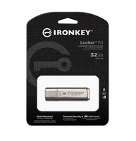IRONKEY 32GB LOCKER + 50 USB 3.2 GEN 1 - PASSWORD & HARDWARE ENCRYPTED