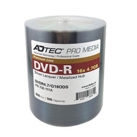 ADTEC PRO DVD-R 4.7GB 16X SILVER LACQUER (732-111A) 100/TAPEWRAP