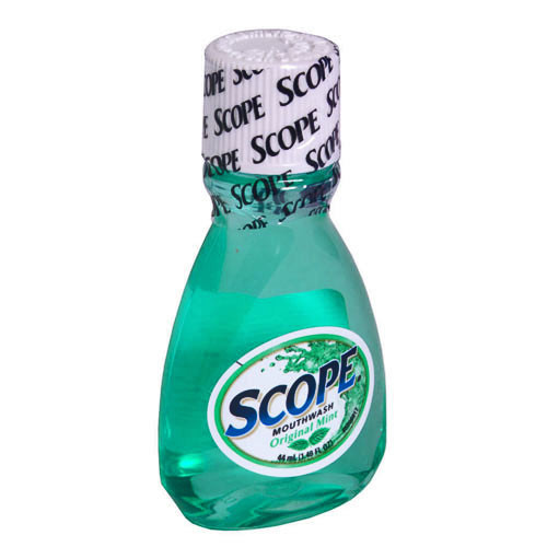 Scope Mouthwash Mint Travel Size 44 ml (1.5 oz) Catalog
