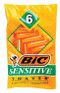 Bic Sensitive Shaver 6 pk -Catalog