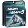 Gillette Mach-3 Blades 12 pk -Catalog