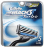 Gillette Mach-3 Turbo Blades 5 pk -Catalog