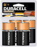 Duracell D 4-Pack Coppertop USA -Catalog