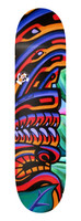 One of only six custom limited edition 9th Wave Gallery artist signature series Skateboards.  Features the painting Lono's Reef by Shannon O'Connell.