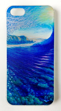This "Barrelism" iPhone 5 case by Clark Takashima is part of our brand new 9th Wave Gallery Limited Edition iPhone 5 cell case series we just released in collaboration with Simma Creative - Island Brand. Features a unique new texture that gives the feeling of canvas just like the original artwork. The durable clear base protects your phone if dropped by utilizing a special shock resistant flexible soft case. The artwork is also protected with a long lasting UV coating that prevents fading from prolonged exposure to the sun.