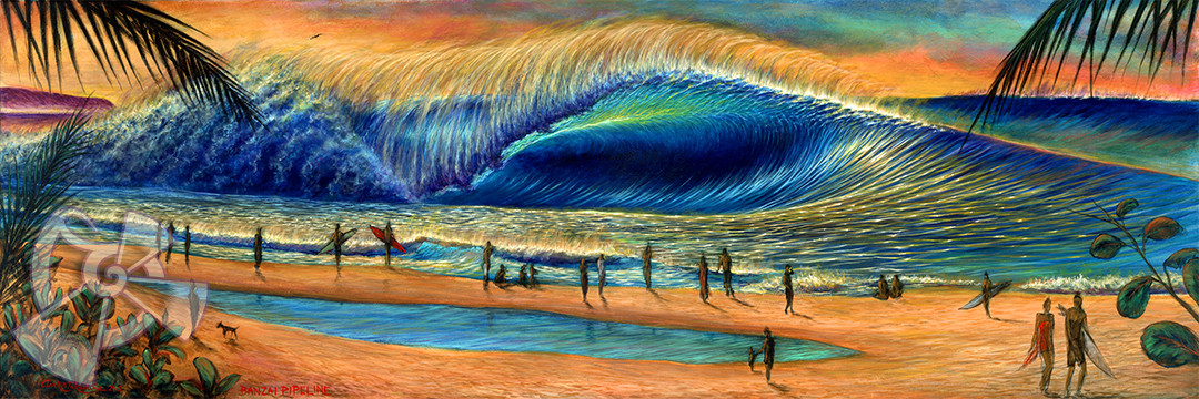 Banzai Pipeline By Clark Takashima - 9th Wave Gallery