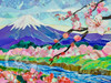 Mt. Fuji Sakura Collage - Sukura Series #1 by Patrick Parker