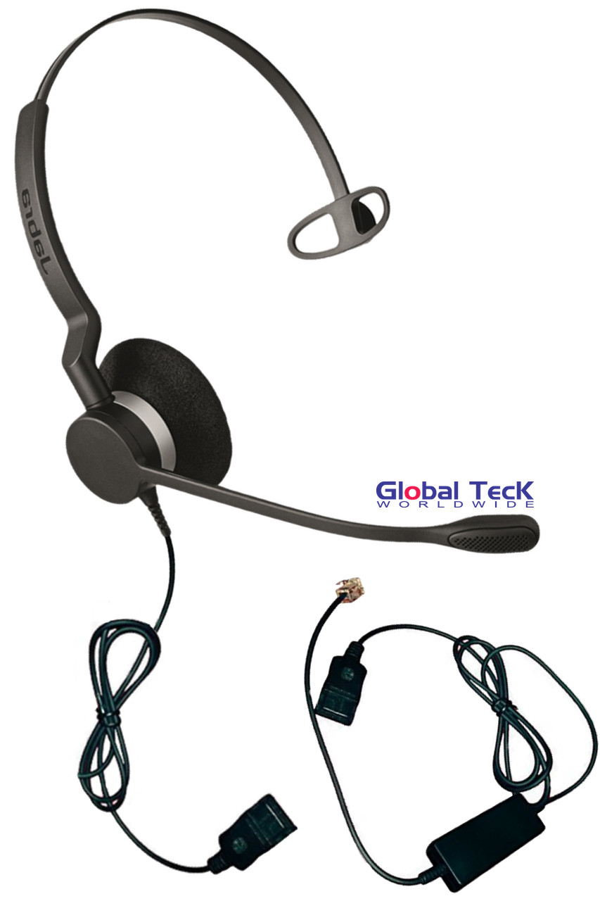 NEC Compatible Jabra BIZ 2320 QD Mono headset, 2303820105 Compatible with office phones