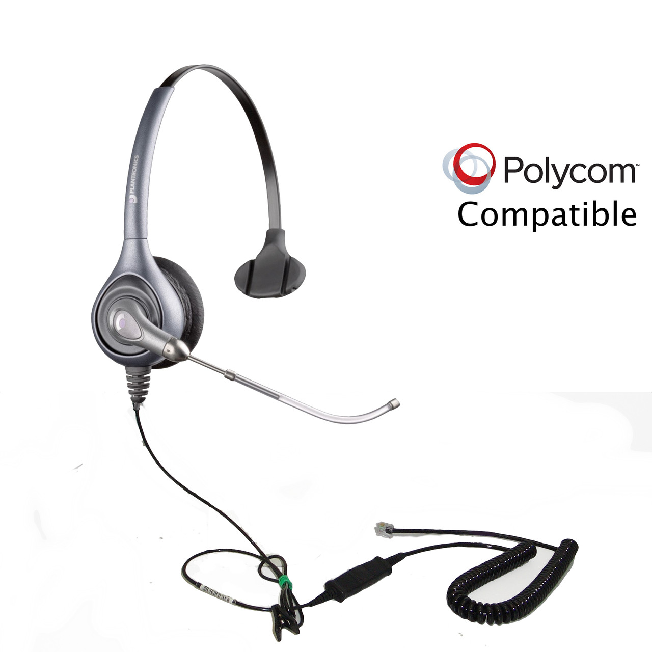 Polycom compatible Plantronics Headset