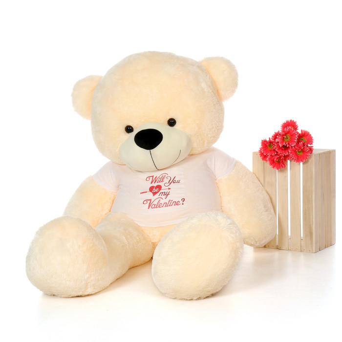 will you be my teddy 6ft size vanilla teddy cozy cuddles will you be my teddy 6ft size vanilla teddy cozy cuddles