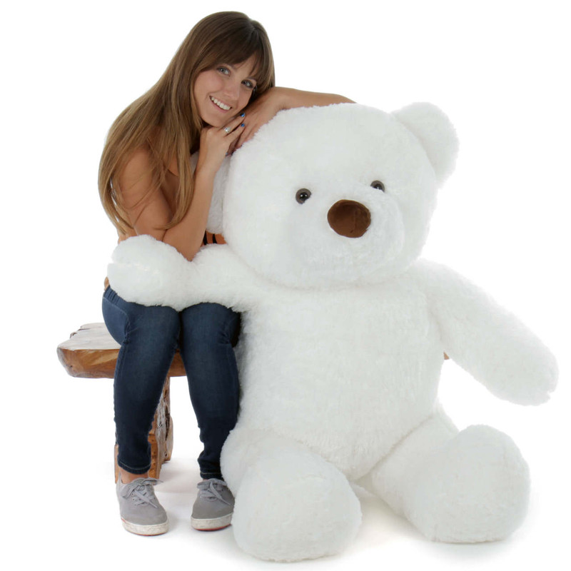 Sprinkle Chubs 48" Large White Plush Teddy Bear - Giant ...