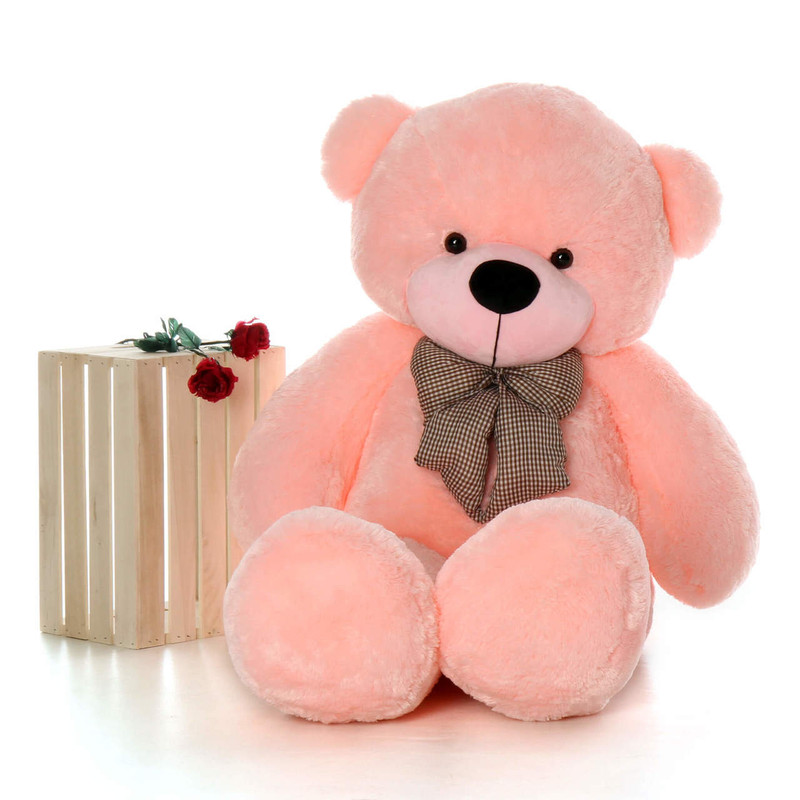 Lady Cuddles 60" Pink Huge Stuffed Teddy Bear - Giant 