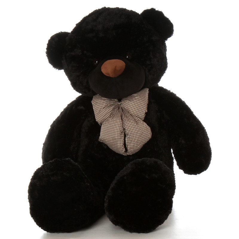 Juju Cuddles 55 Black Plush Teddy Bear Giant Teddy Bears