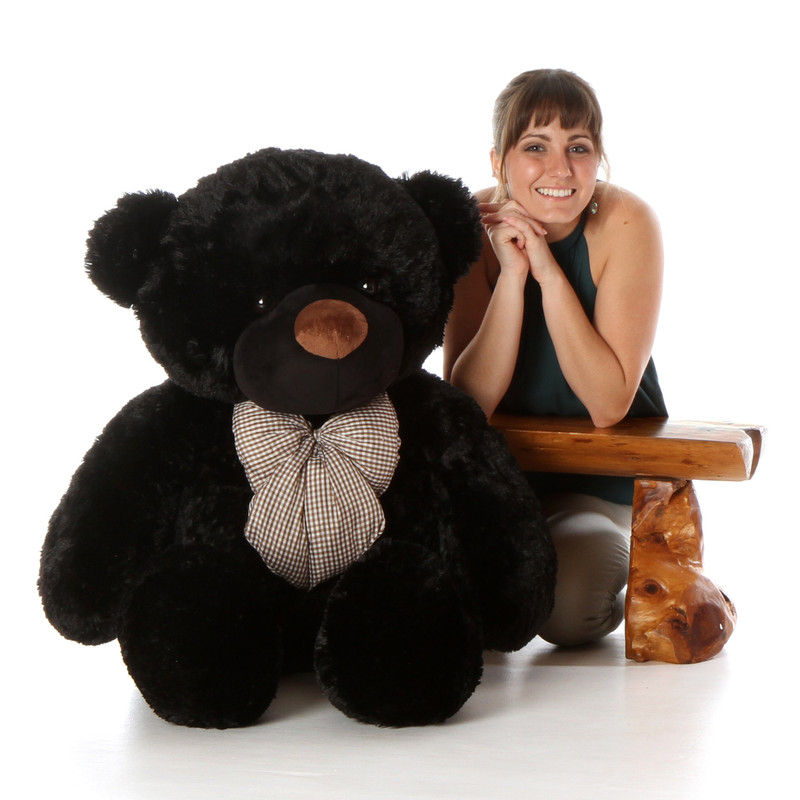 Juju Cuddles 48 Black Jumbo Plush Teddy Bear Giant 