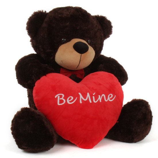 Giant Teddy 38in Brownie Cuddles Valentines Day Bear w Be 