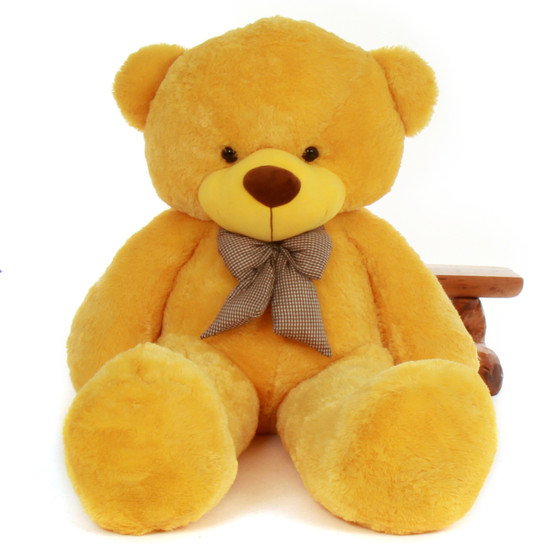 6ft life size yellow teddy bear daisy cuddles giant teddy light up polar bears christmas