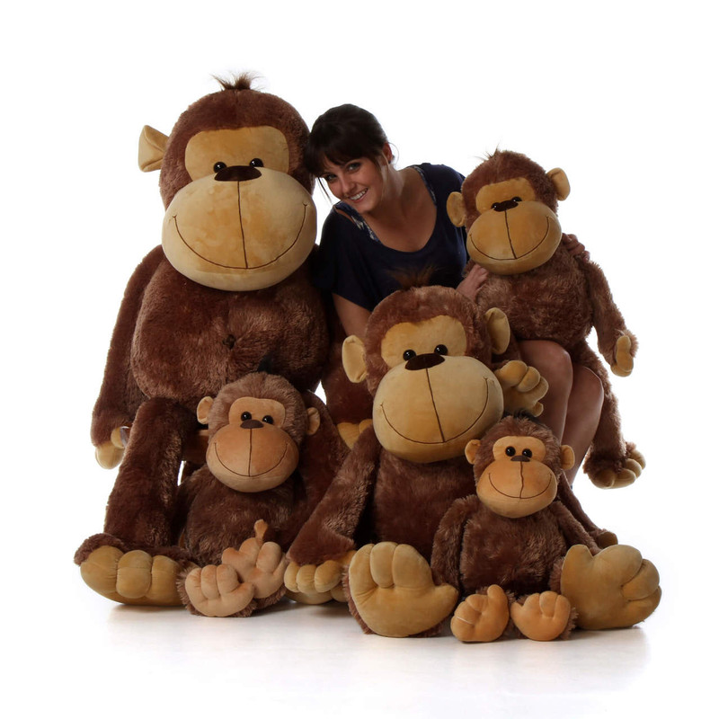 5ft Life Size Giant Stuffed Monkey Big Daddy From Giant Teddy Brand ...