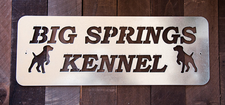 Customized Metal Kennel Signs