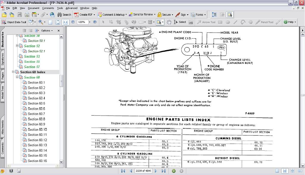 Ford 390 Engine Part Diagram