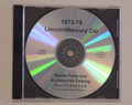 1973-79 Lincoln Mercury Car Parts Master Parts Catalog CD