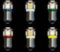 Non-Polarized Ultra Bright 5 SMD (15 LED) Bulb BA9S Bayonet Base - Super Wide Angle