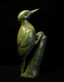 Lifesized Green Woodpecker Bronze Sculpture by Anthony Smith