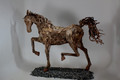 The Show Horse a Lifesized Driftwood Horse Sculpture by James Doran Webb