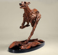      Flying Hound a Lifesized Driftwood Dog Sculpture by James Doran Webb
