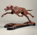      Hell for Leather a Lifesized Driftwood Dog Sculpture by James Doran Webb