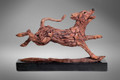      Yoshi a Lifesized Jack Russell Driftwood Dog Sculpture by James Doran Webb
