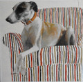 Saskia the Whippet  in Oils by Jay Crowther