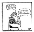               I Love You So Much! Personalised 'Off the Leash' print by Rupert Fawcett