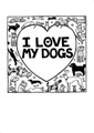               I Love My Dogs!  Personalised 'Off the Leash' print by Rupert Fawcett