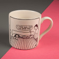         I Think You'll Find the Sofa's Free - Off the Leash' Creamware Mug by Rupert Fawcett
